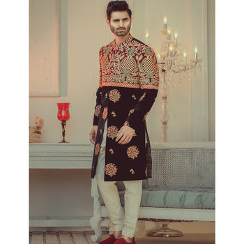 Wedding Sherwani For Mans Groom - Mashal Couture