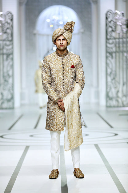 MC 555 Sherwani Men's Wear - Mashal Couture