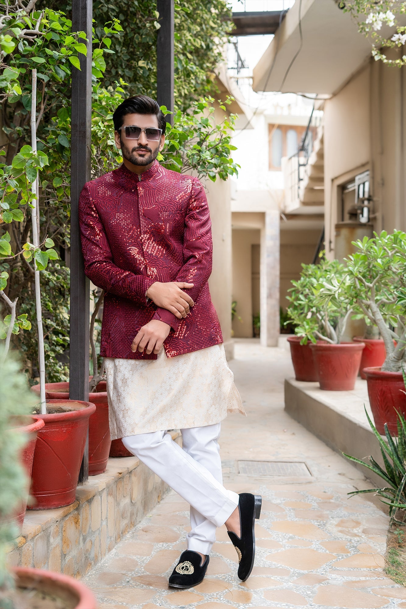 Prince Coat With Shalwar Kameez For Barat Prince Coat With