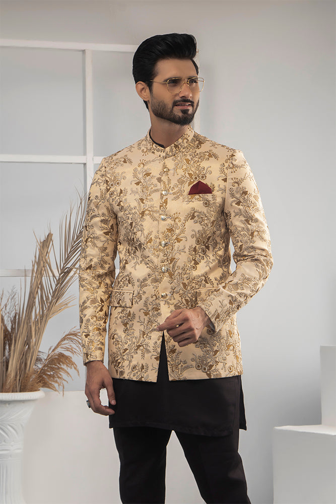 MC 159 Pakistani Prince Wedding Suit - Mashal Couture