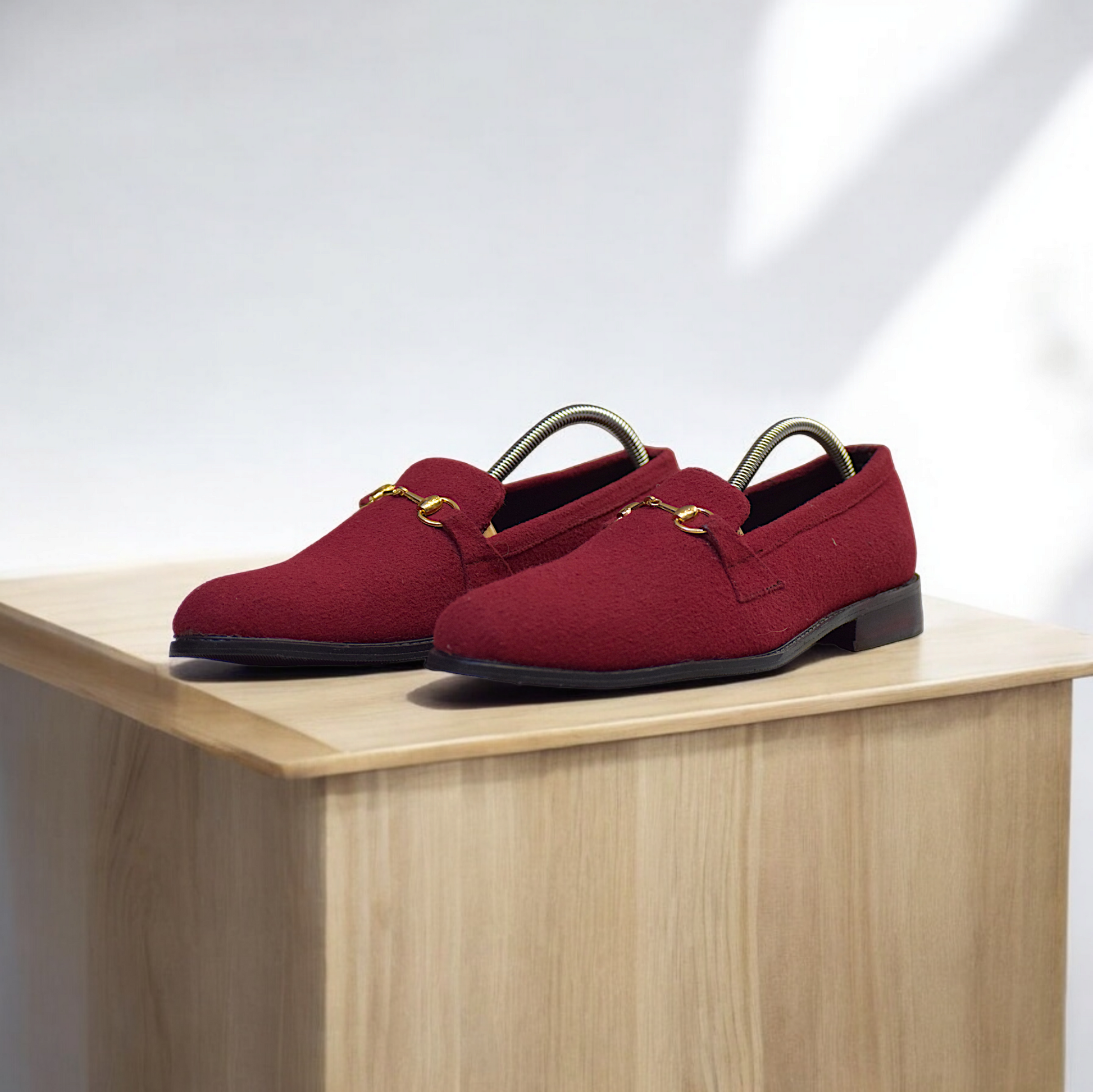 MC 110 Party Wear Maroon Shoes For Mens - Mashal Couture