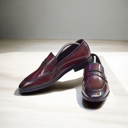 MC 109 Thiago Brown Leather Loafer - Mashal Couture