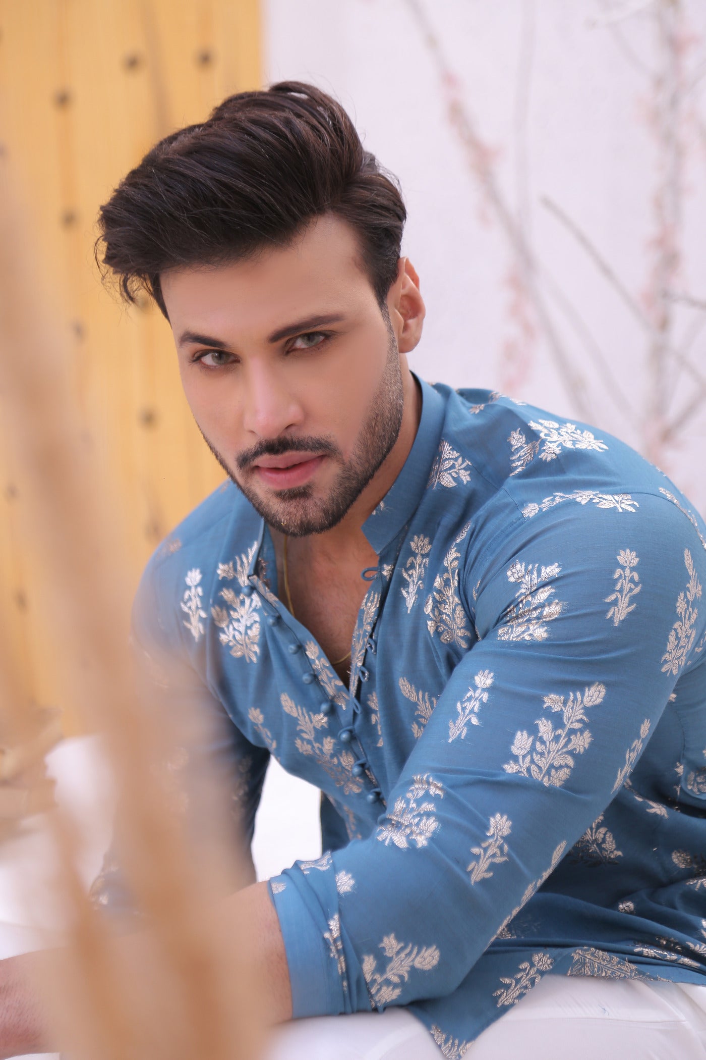 MC 01 Mirror Work Kurta Pajama - Mashal Couture