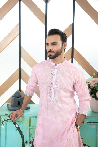 MC 04 Mirror Work Kurta Pajama Dress - Mashal Couture