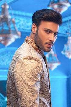 MC 608 Groom Sherwani For Man Wedding - Mashal Couture