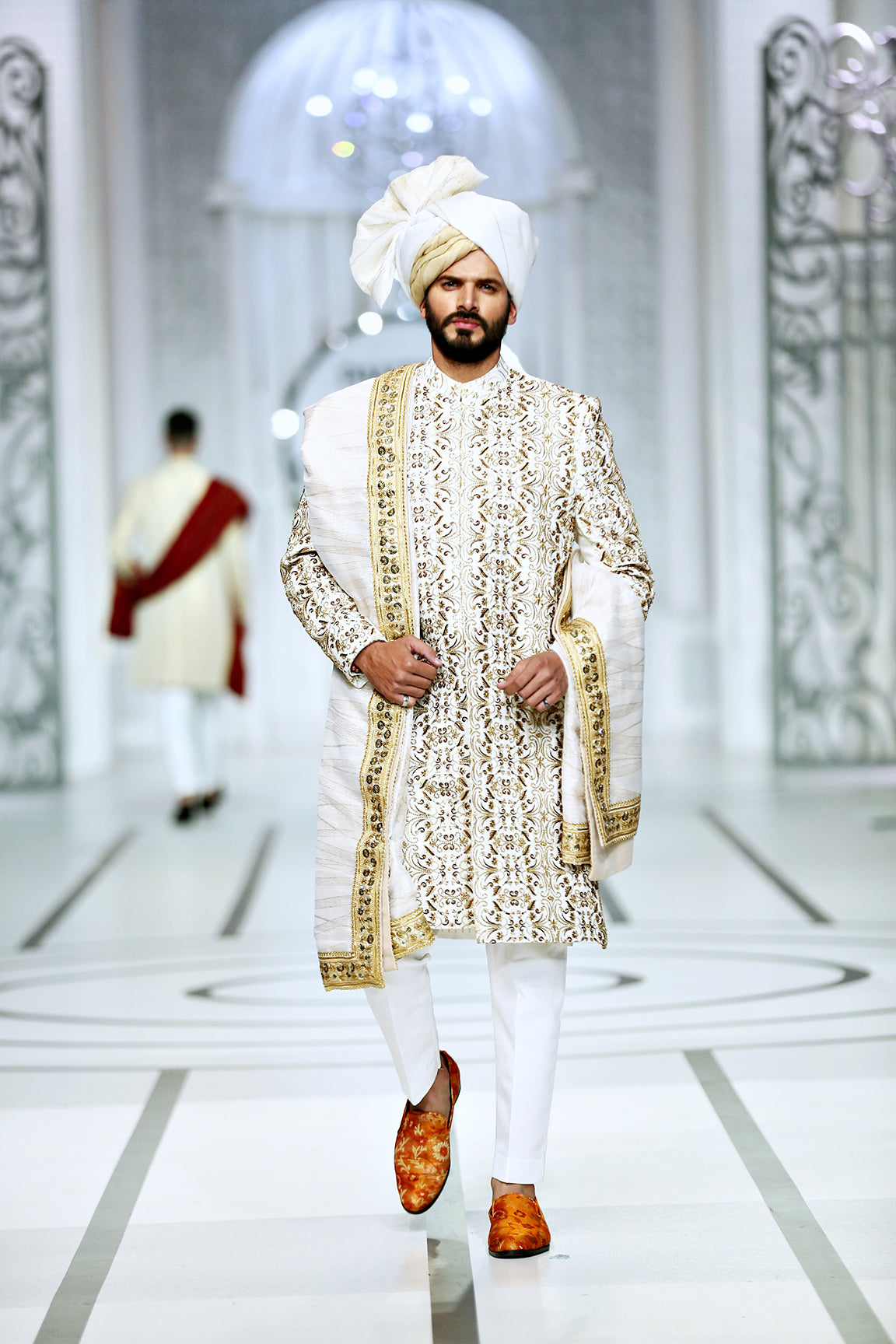 MC 602 Groom Wedding Sherwani - Mashal Couture