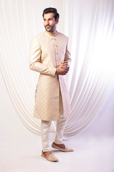 MC 610 Wedding Sherwani For Men - Mashal Couture
