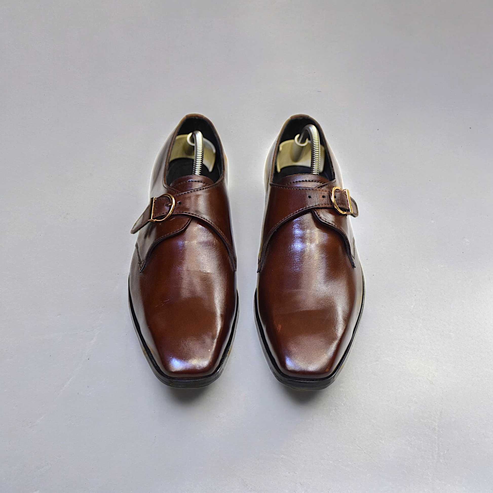 MC 57 Men Monk Brown Shoes - Mashal Couture