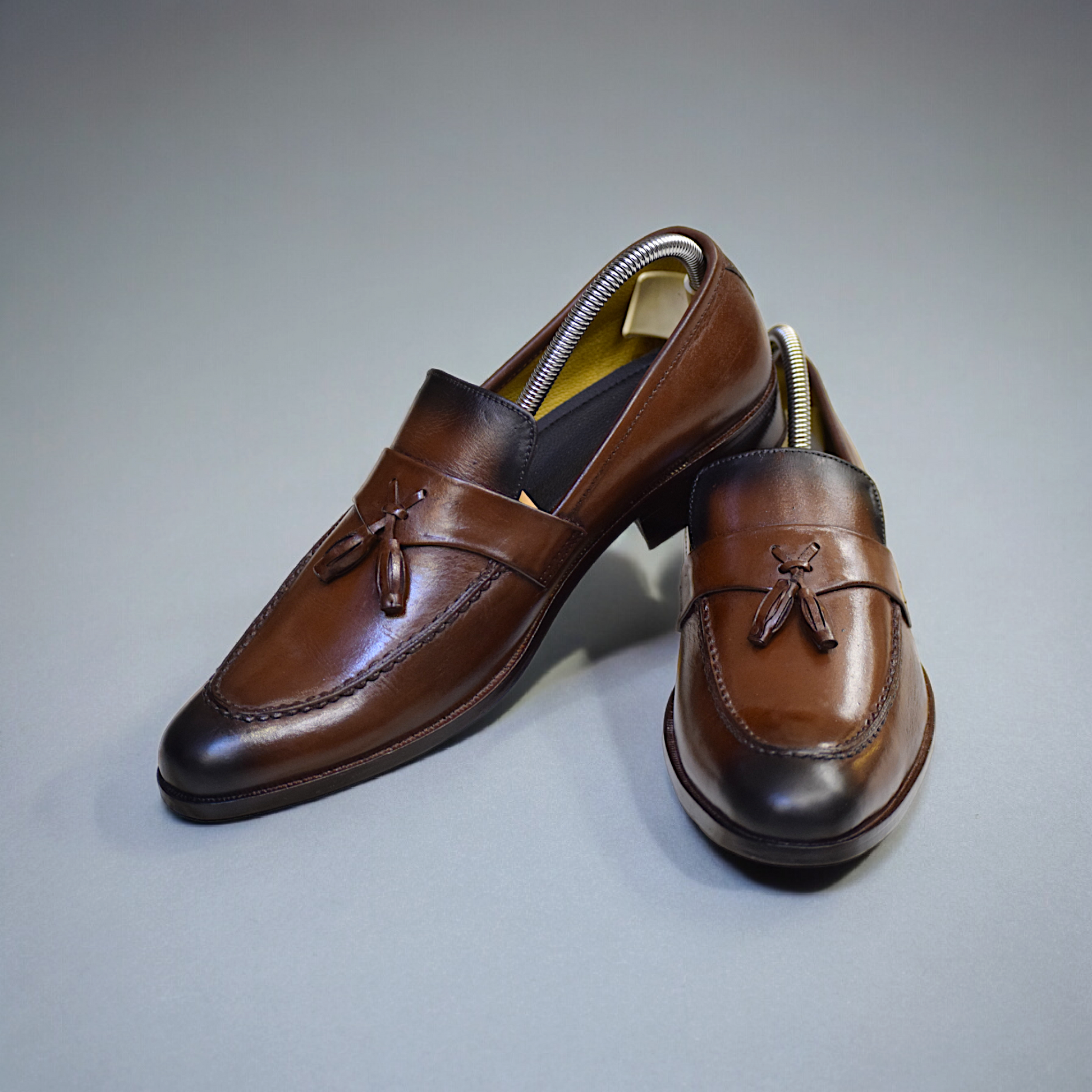 MC 53 Men's Party Wear Brown Shoes - Mashal Couture