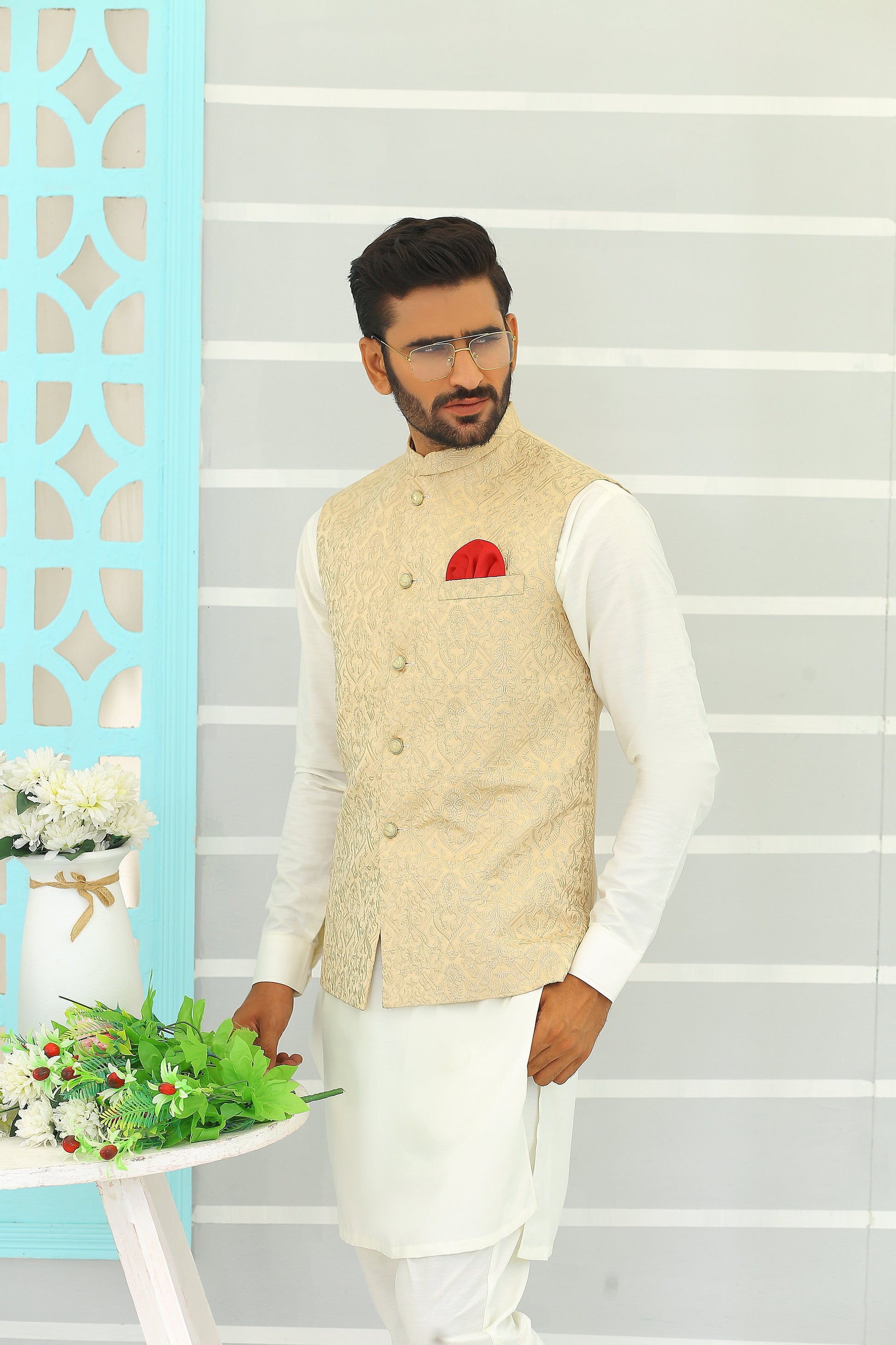 MC Waist Coat For Mehndi - Mashal Couture