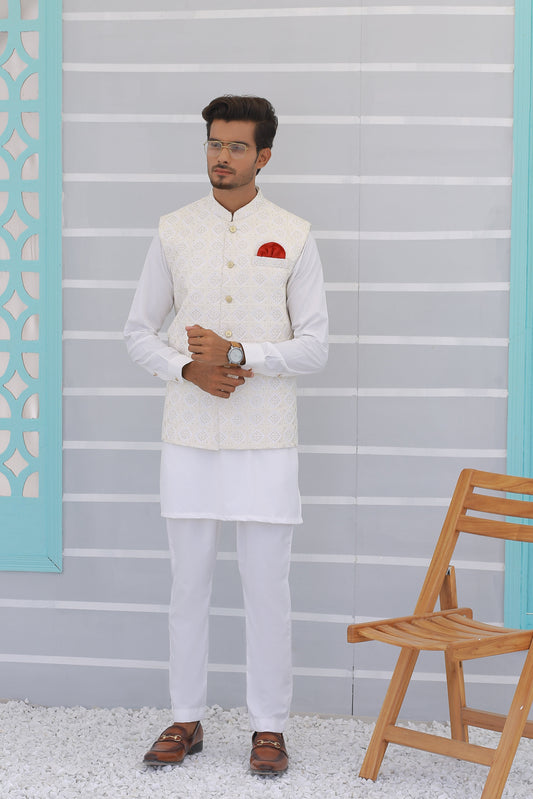 waistcoat men shalwar kameez