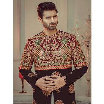 Wedding Sherwani For Mans Groom - Mashal Couture