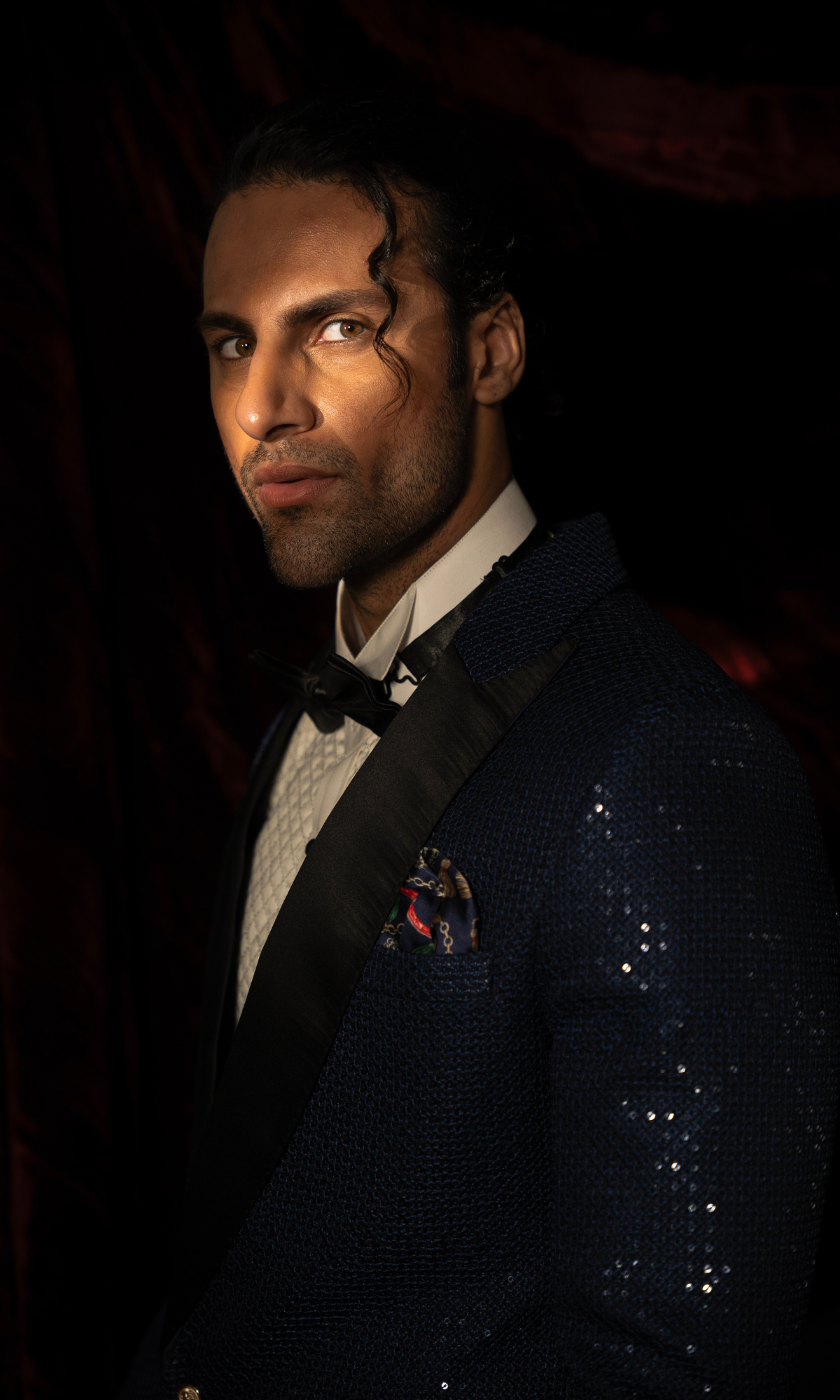 Navy Blue Tuxedo - Mashal Couture