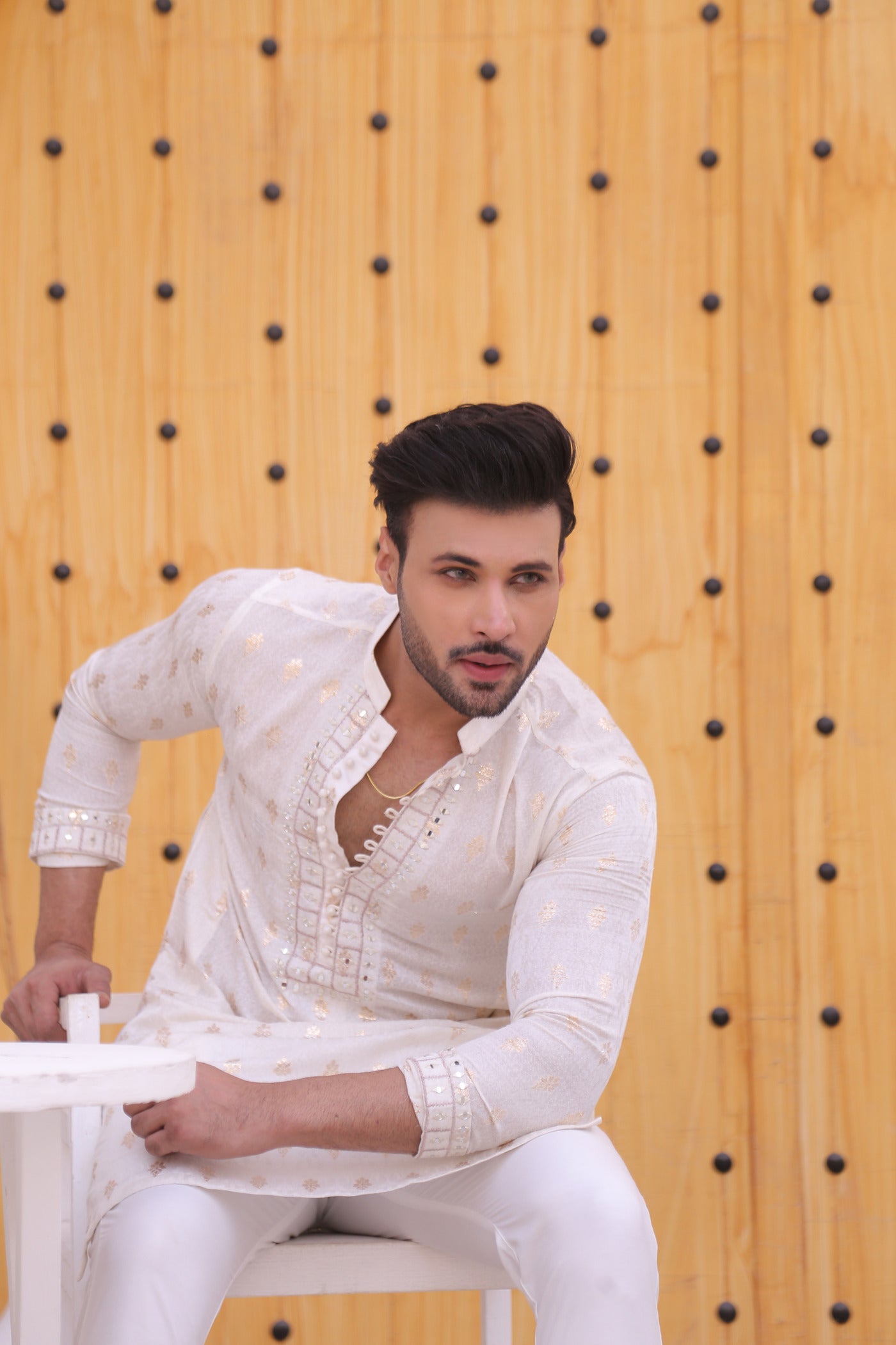 MC 15 Mirror Work Kurta Designs - Mashal Couture